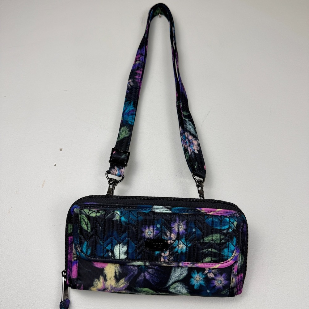 Lug Kickflip Convertible Crossbody Bag Women's Multicolor Polyester Floral Print